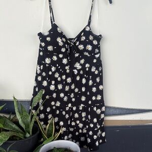 Floral Black Sundress